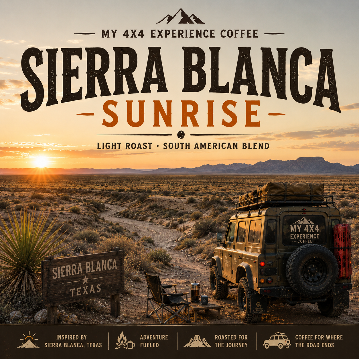 Sierra Blanca Sunrise coffee bag